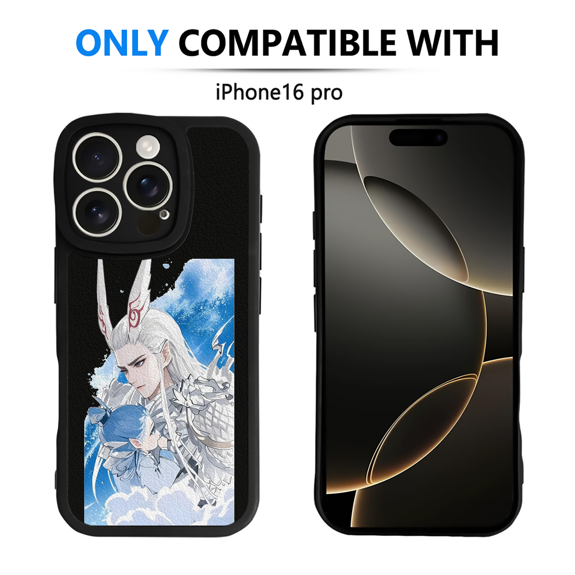 （画像用） Ne Zha 2 ナタ 魔童の大暴れ 【iPhone 16シリーズ対応】シリコンスマホケース（レザー調） 材質：シリコン